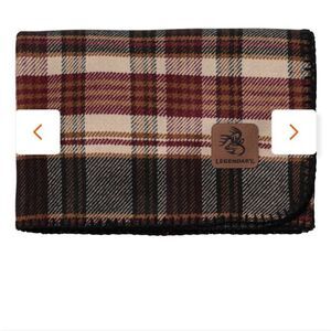 3192 NWT Legendary Whitetail Cozy Wool Cabin Throw Blanket 57x90